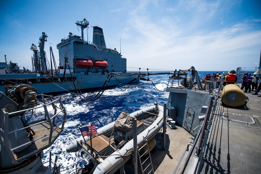 USS Dewey Replenishment-At-Sea