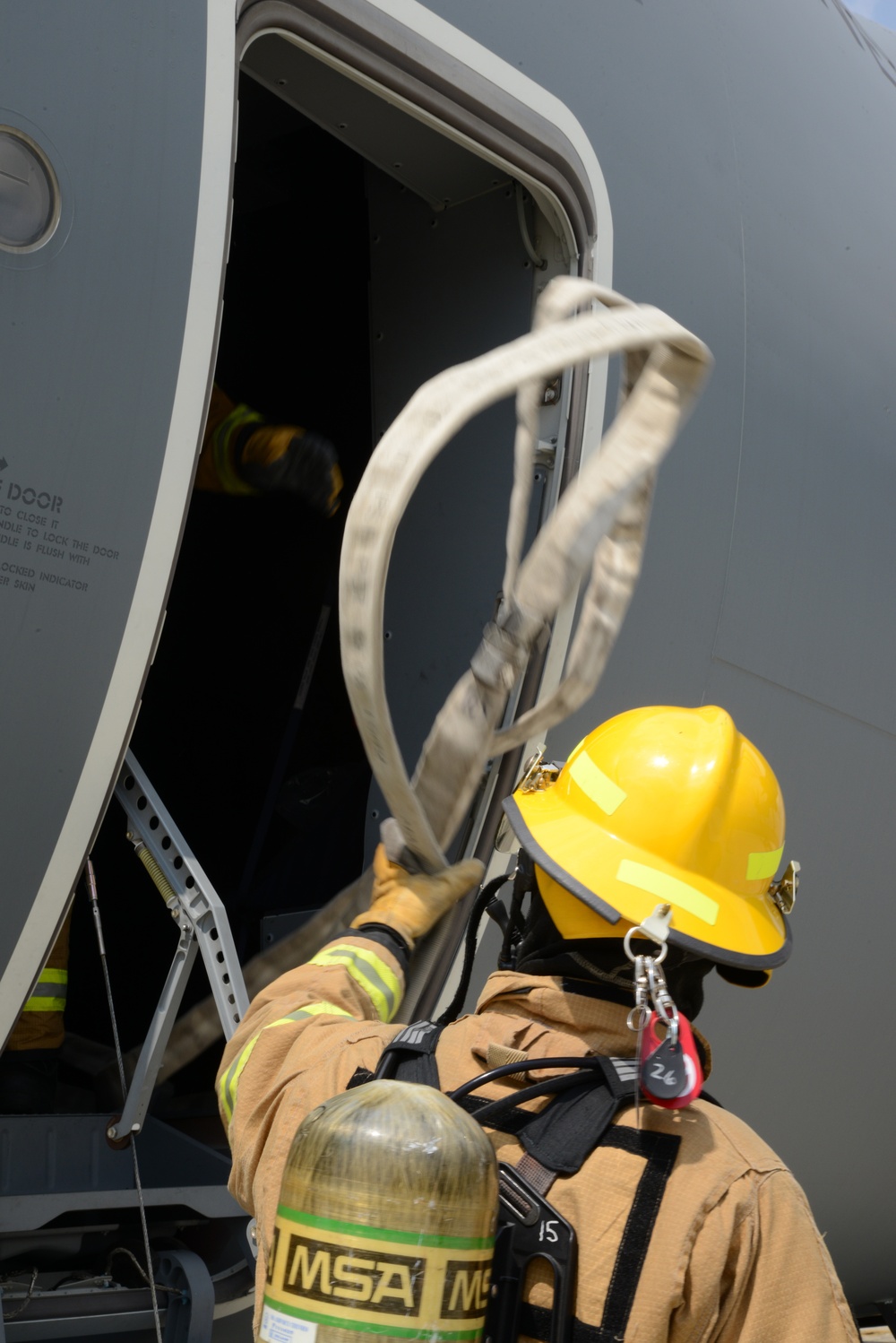 Fire fighter exercise 424th Air base Squadron Turkish Airbus A 400M