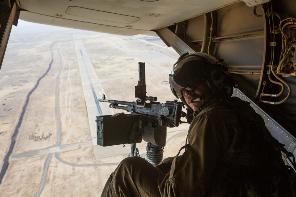Marines conduct PAX flights and resupply in support of CJTF-OIR