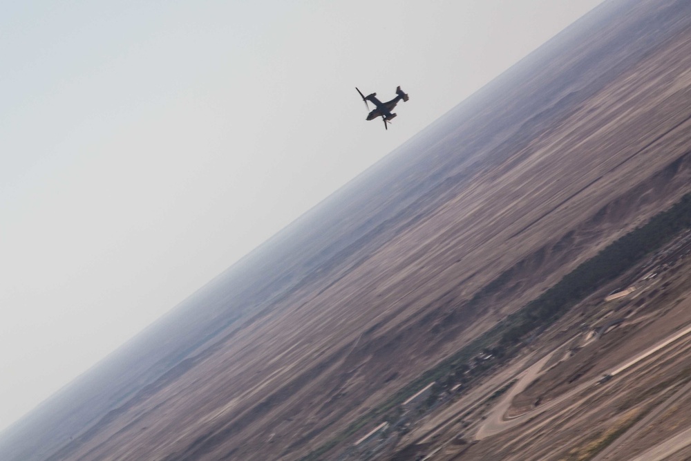 Ospreys conduct flight operations in support of CJTF-OIR
