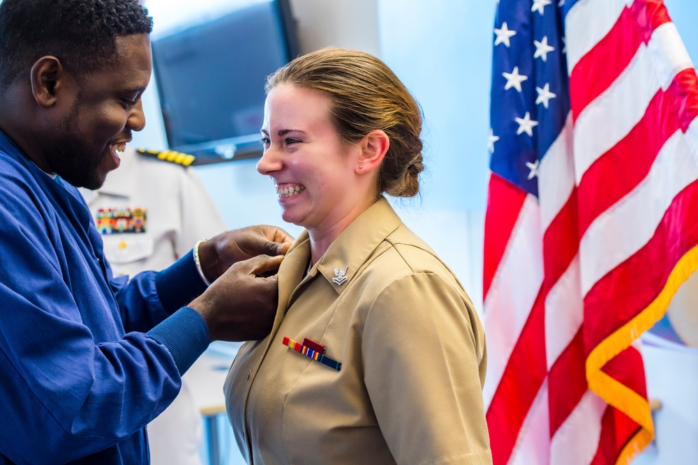 Belvoir Hospital Sailors Receive Meritorious Promotions