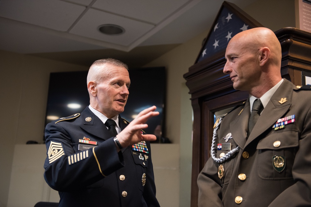 SEAC and NATO SHAPE SEL visit ANC