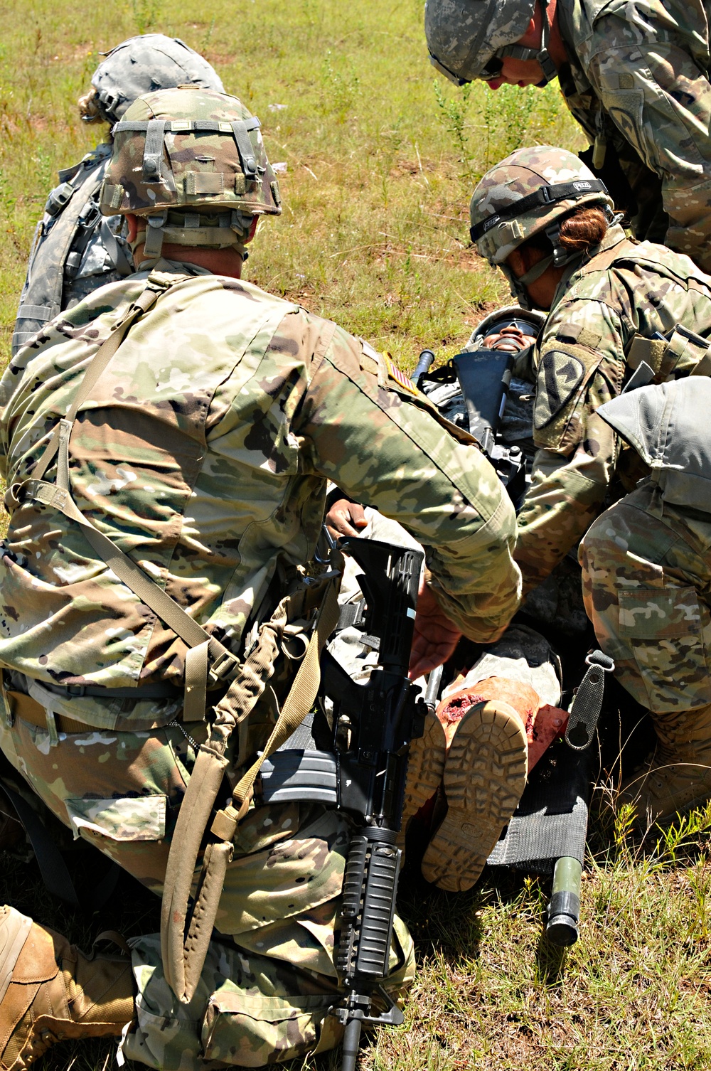 Transportation Co. trains for mass casualty during annual training