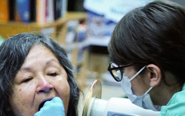 Army Reserve Soldiers conduct Medical IRT clinic at Bug-O-Nay-Ge-Shig School