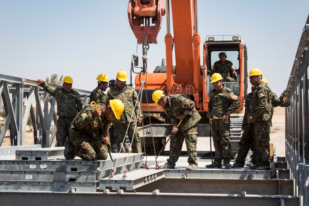 Syrian Democratic Forces Build Bridge