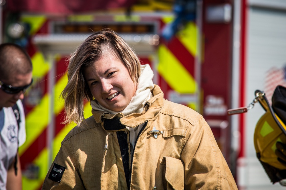 ANG firefighters conduct live-fire training