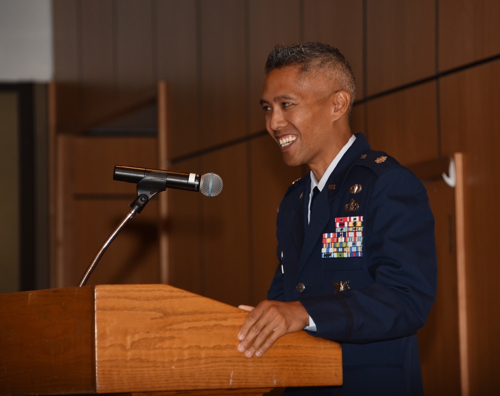 325th CES change of command