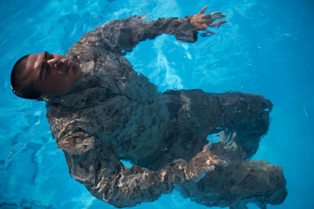 MRF’s security platoon builds confidence in the water during RUTEX