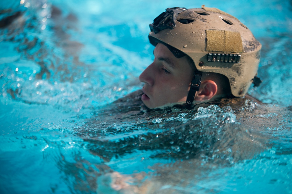 MRF’s security platoon builds confidence in the water during RUTEX