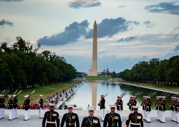 Students attend Sunset Parade in our Nation's Capital