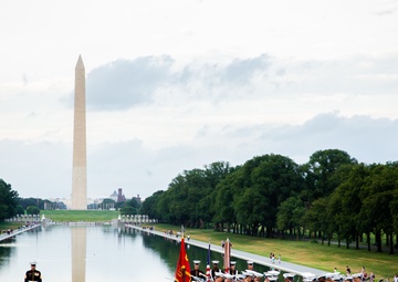 Students attend Sunset Parade in our Nation's Capital