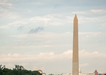 Students attend Sunset Parade in our Nation's Capital