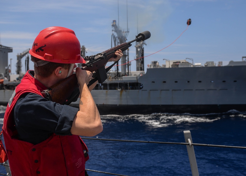 USS Sterett and USNS Henry J. Kaiser Conduct Replenishment-at-Sea