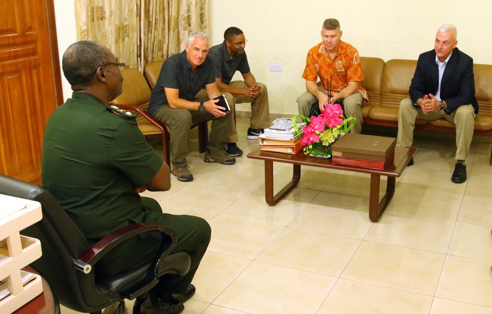 Brig. Gen. LeBoeuf visits 37 Military Hospital in Accra, Ghana