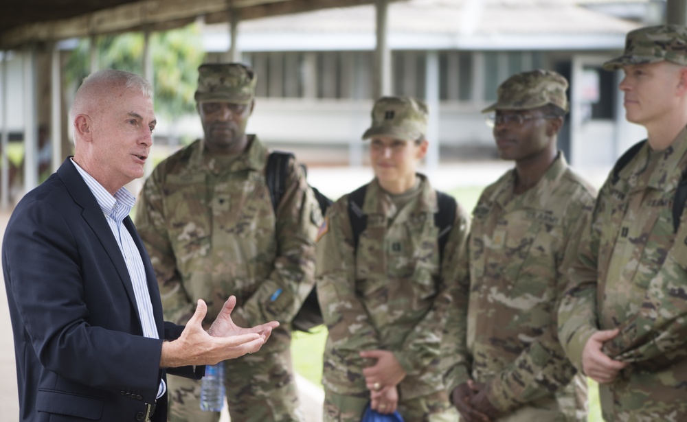 Brig. Gen. LeBoeuf visits 37 Military Hospital in Accra, Ghana