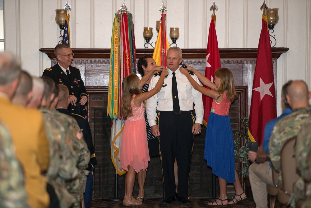 MG John Evans promotion ceremony