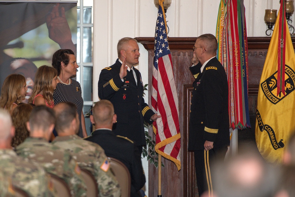 MG John Evans promotion ceremony