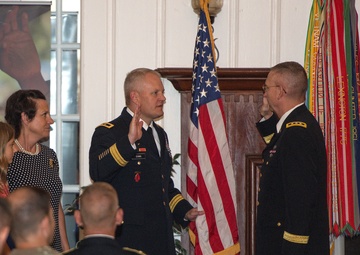 MG John Evans promotion ceremony