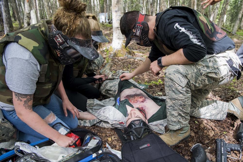 JBER hospital personnel apply what they learned in Tactical Combat Casualty Care course