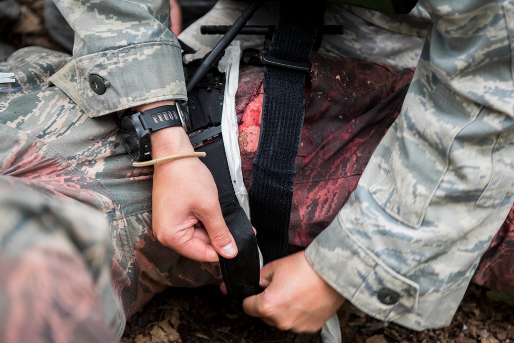 JBER hospital personnel apply what they learned in Tactical Combat Casualty Care course