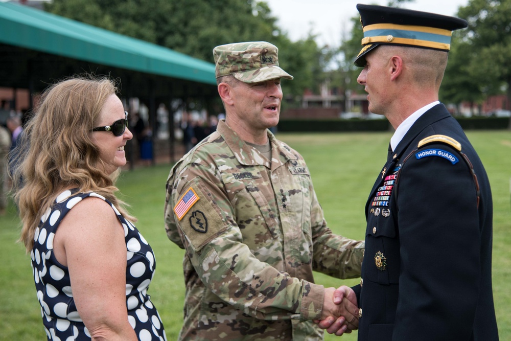 The Old Guard bid farewell during change command, responsibility