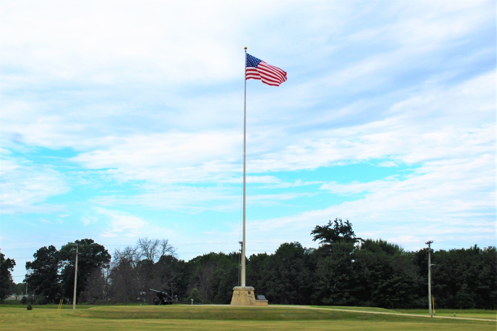 American Flag and Fort McCoy