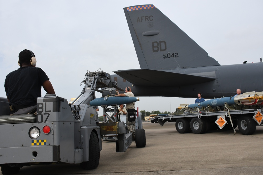 307th Bomb Wing helps Navy test new underwater mine component