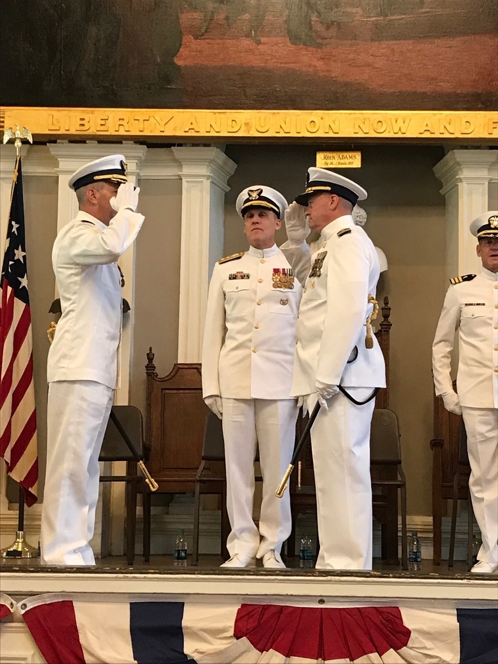 Coast Guard Base Boston holds change-of-command ceremony