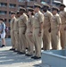 Standing at attention for a re-enlistment