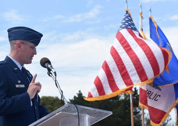 30th Mission Support Group change of command ceremony