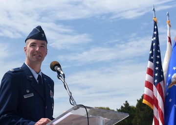 30th Mission Support Group change of command ceremony