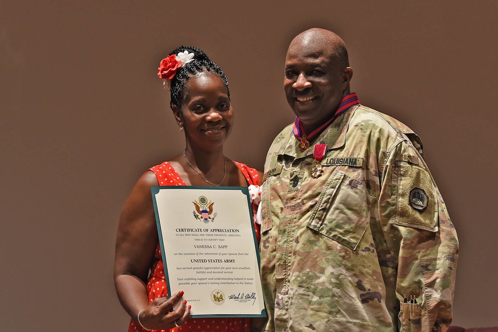 La. National Guard command sgt. maj. retires after 39 years