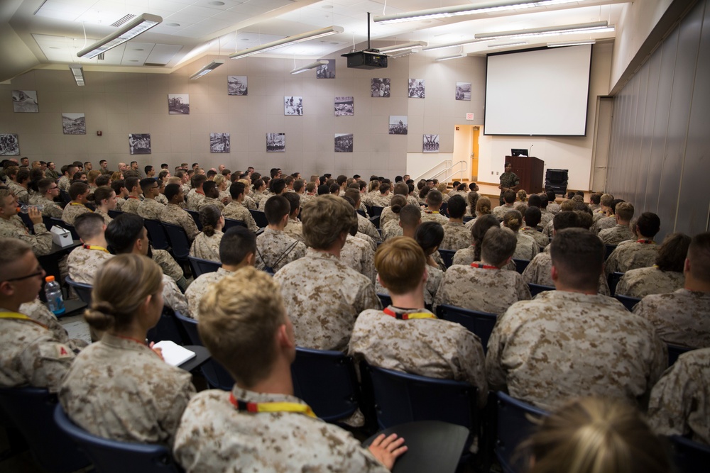 Students learn from Marine leaders during SLCDA