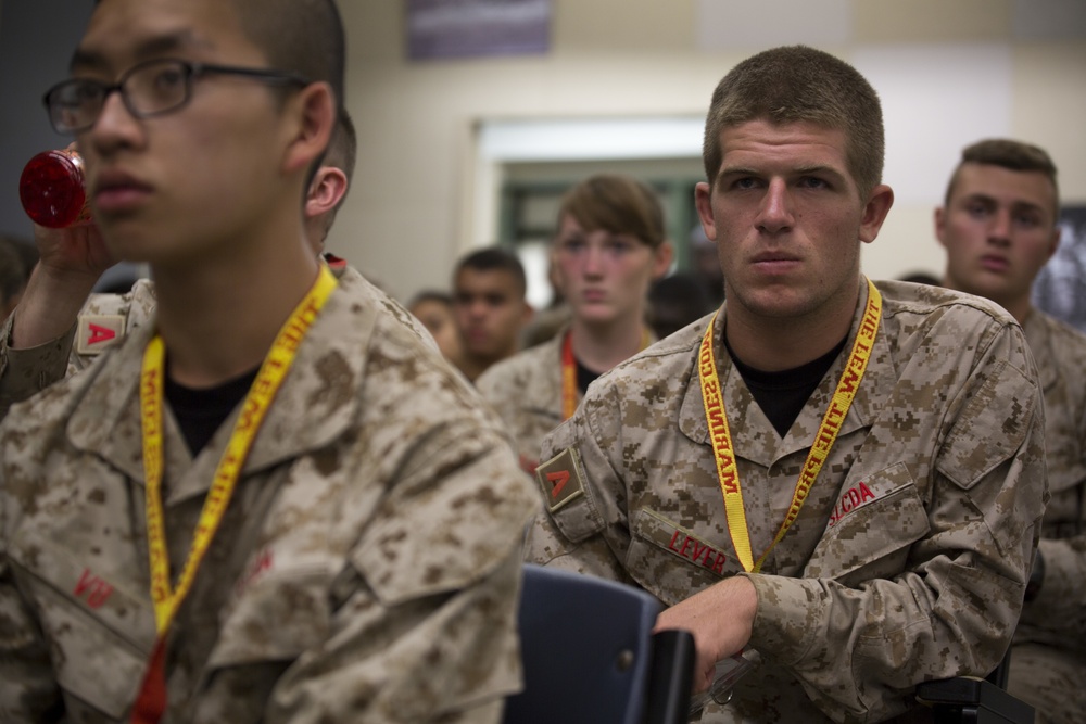 Students learn from Marine leaders during SLCDA