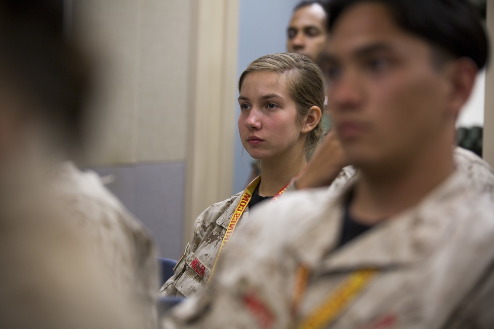 Students learn from Marine leaders during SLCDA