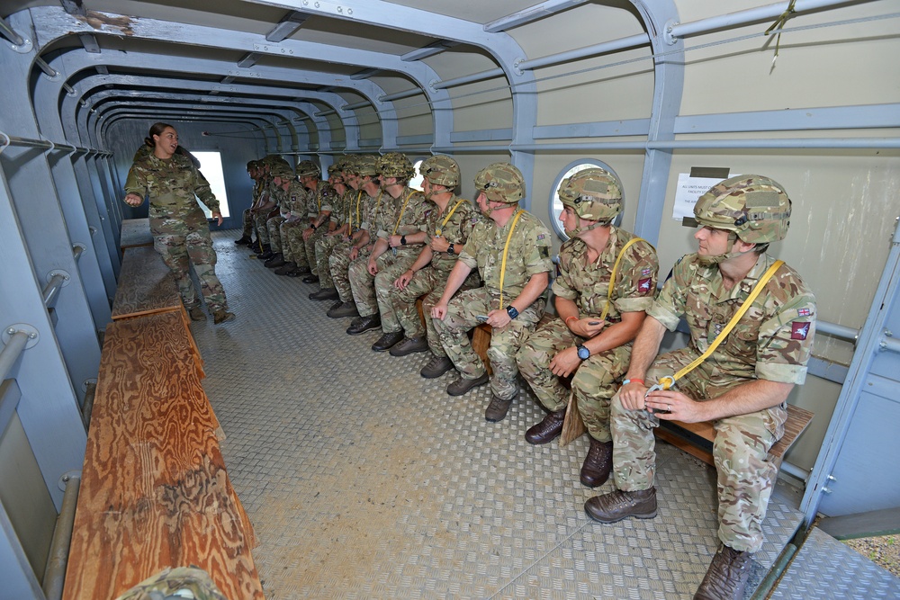 Multinational Airborne Refresher Training at Caserma Del Din, Vicenza, Italy, July 18, 2018.