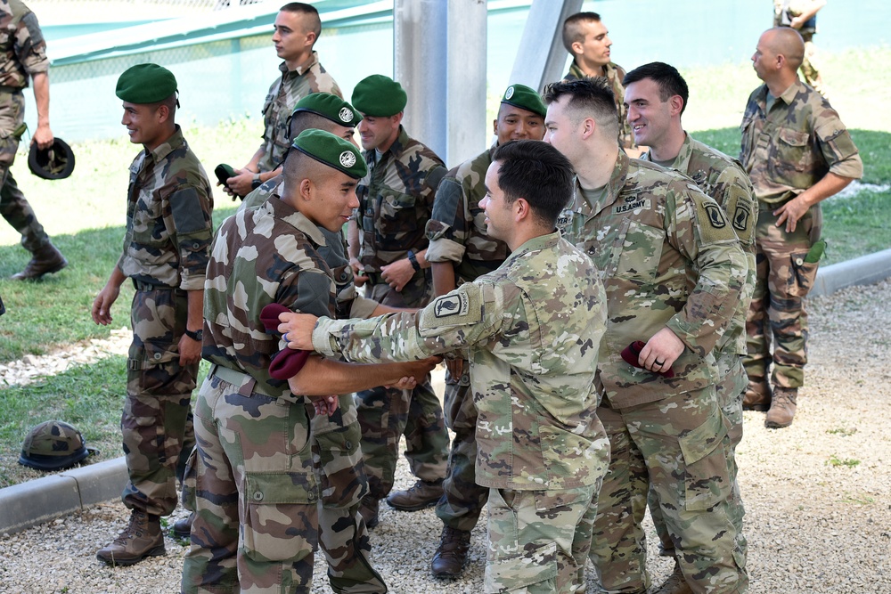 Multinational Airborne Refresher Training at Caserma Del Din, Vicenza, Italy, July 18, 2018.