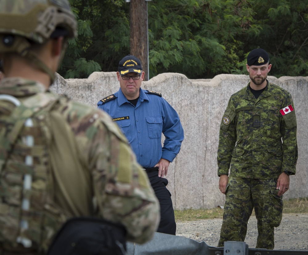 EOD Teams from 4 nations work together on IED removal training