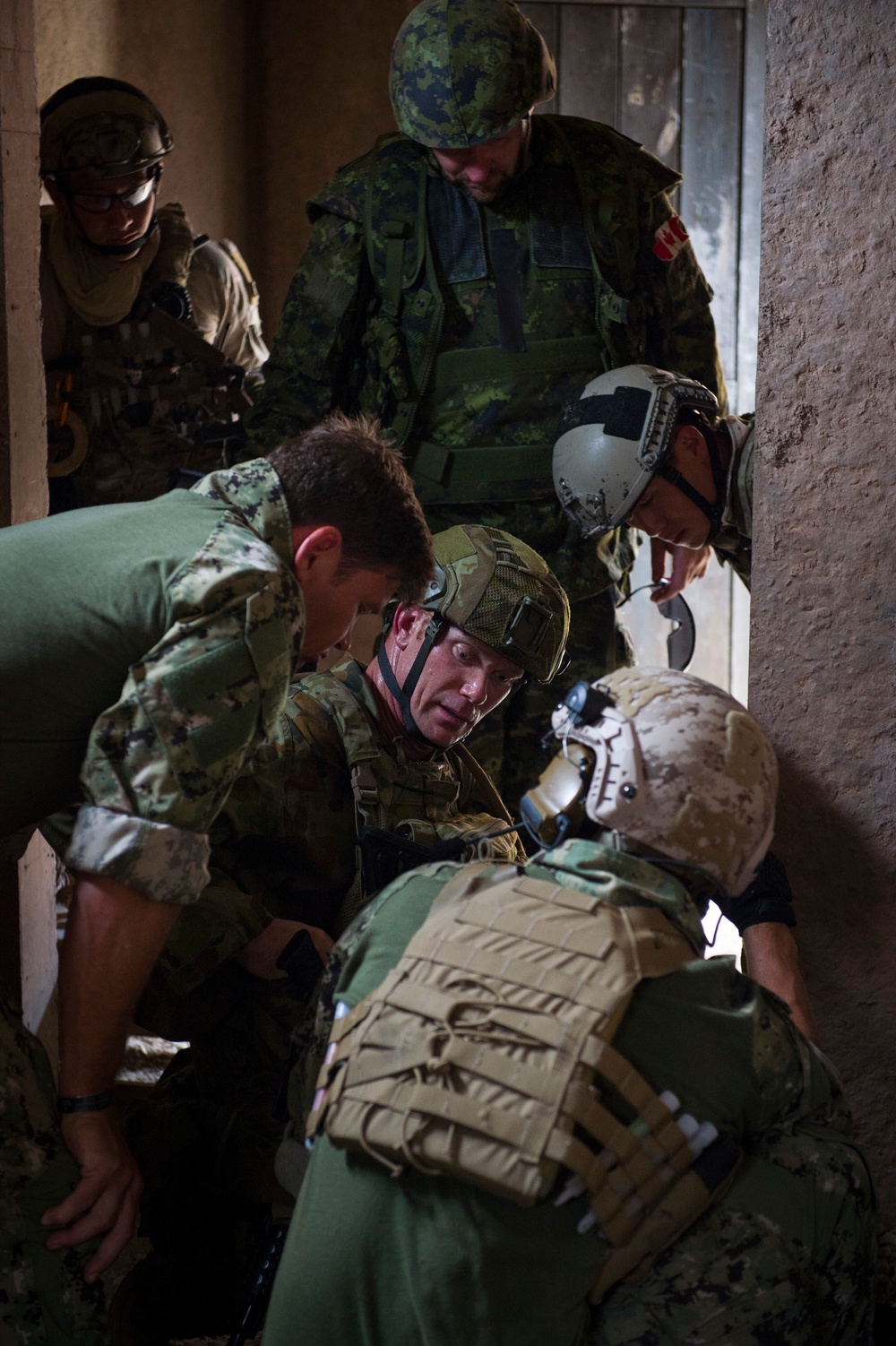 Multinational EOD Teams Work Together On IED Removal