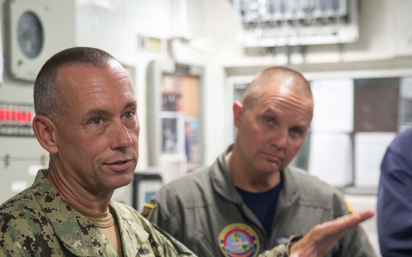 U.S. 3rd Fleet Command Master Chief Jack Callison Visits USS Bonhomme Richard (LHD 6)
