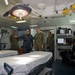 Rear Admiral Paul D. Pearigen, commander, Navy Medicine West, holds admiral's call with Bonhomme Richard medical department