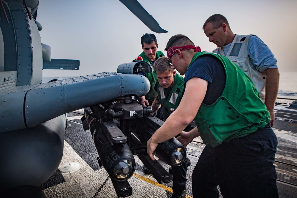 Hellfire Missile Load on USS Jason Dunham (DDG 109)