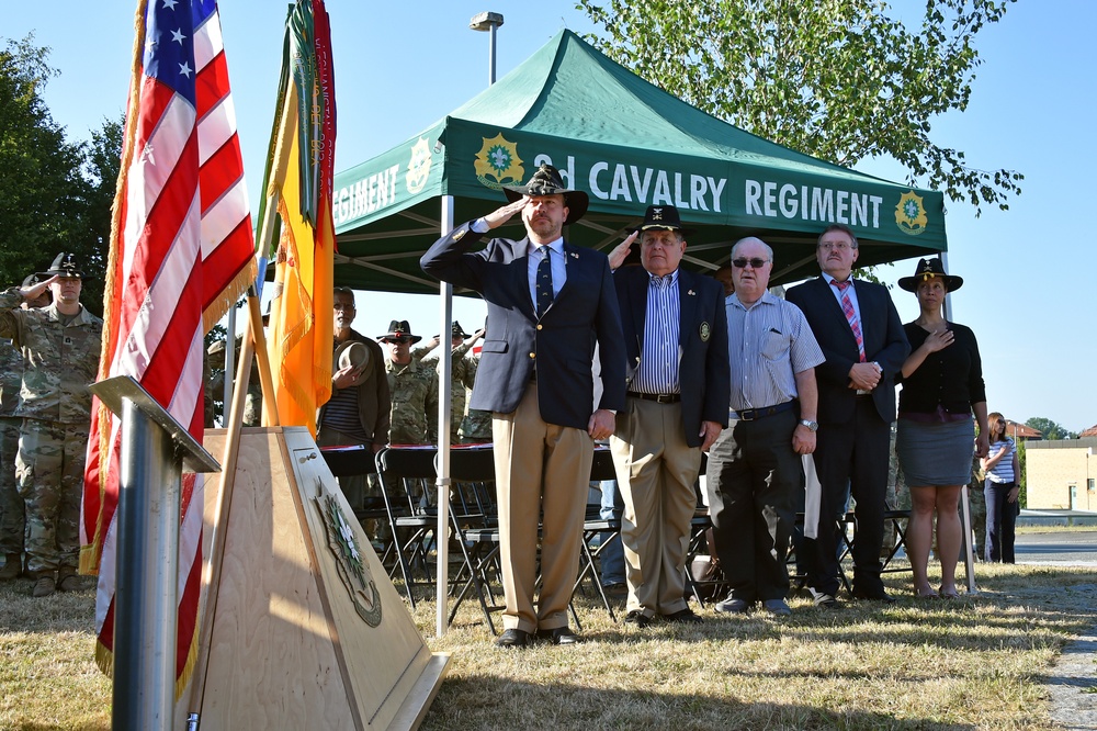 2CR War Memorial rededication ceremony