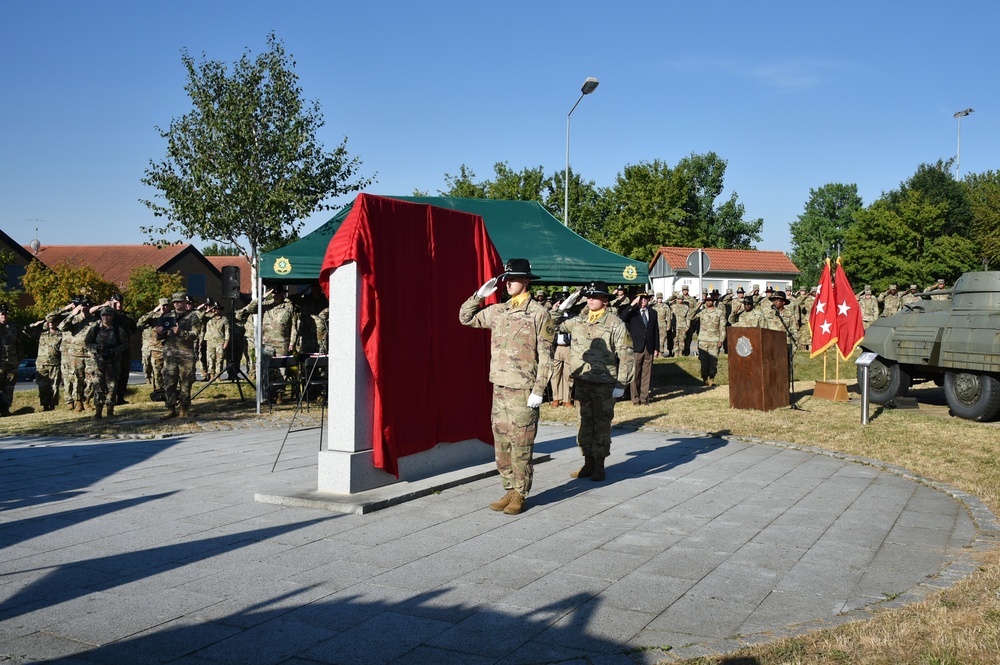 2CR War Memorial rededication ceremony