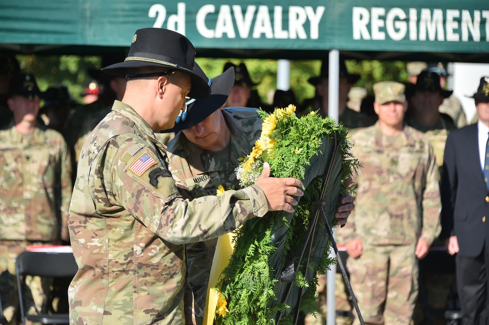 2CR War Memorial rededication ceremony