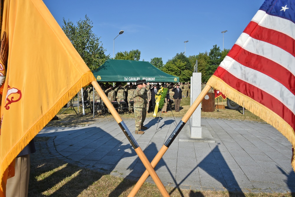 2CR War Memorial rededication ceremony