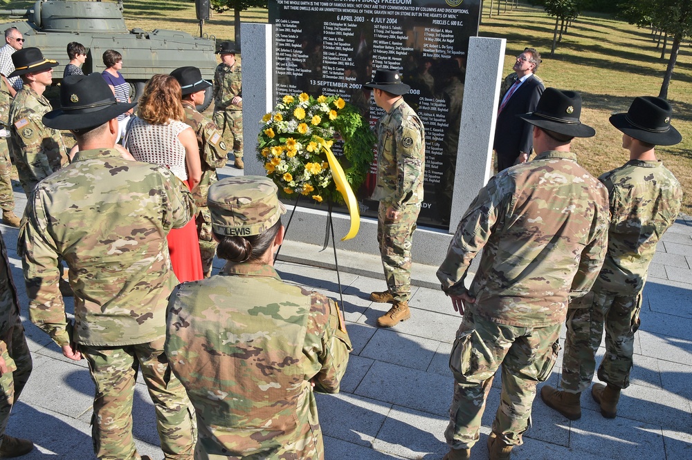 2CR War Memorial rededication ceremony