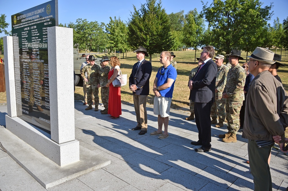 2CR War Memorial rededication ceremony