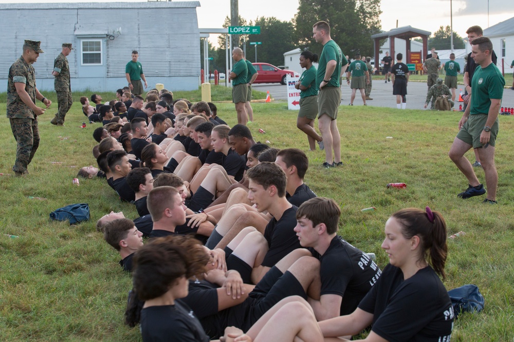 SLCDA students wake up, work out with Marines