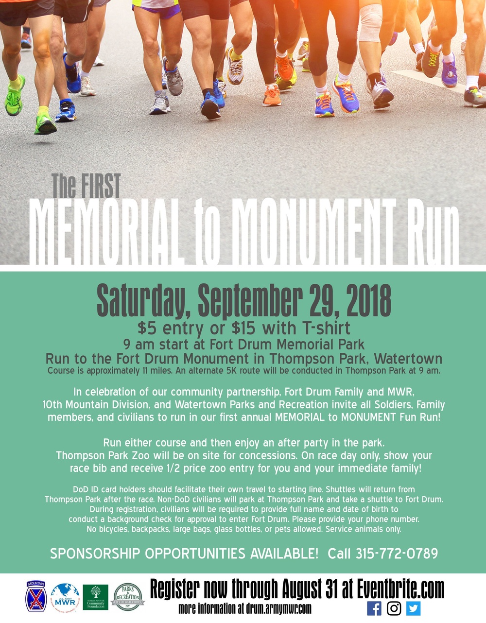 First-ever Memorial to Monument Run to bring communities together at Fort Drum